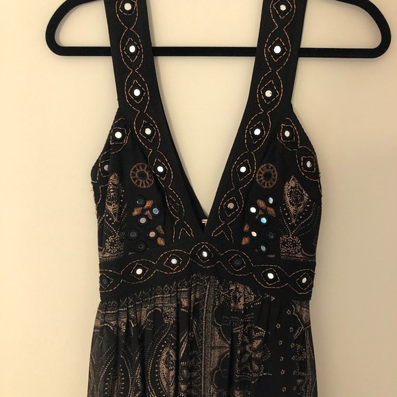 Free People Starlight Metallic Maxi Dress - Picture 6 of 11